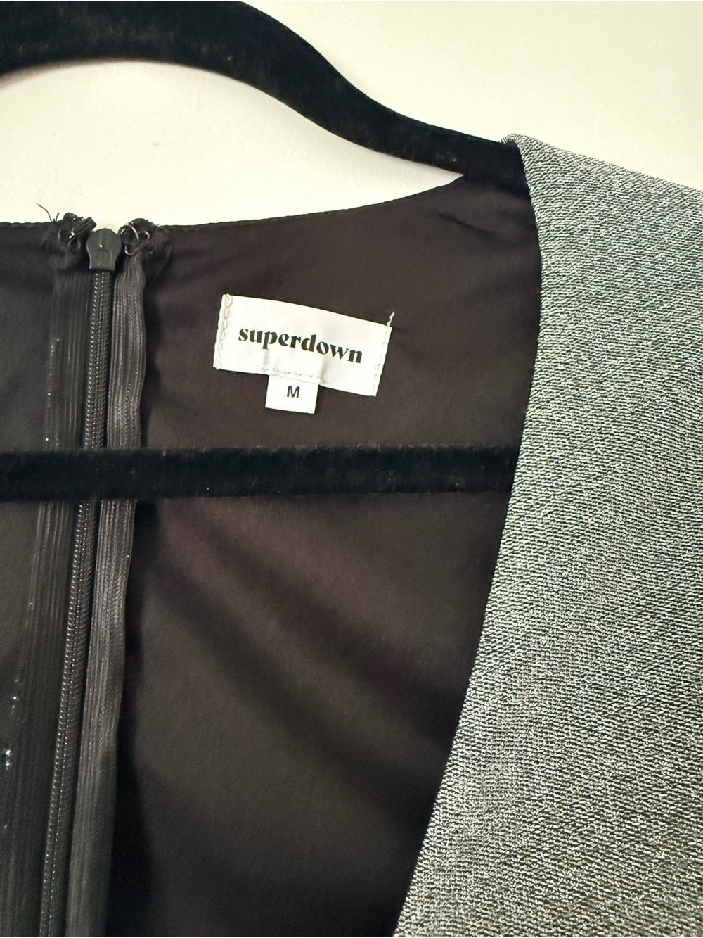 superdown Silver Long-Sleeve Wrap Mini Dress - Picture 5 of 6